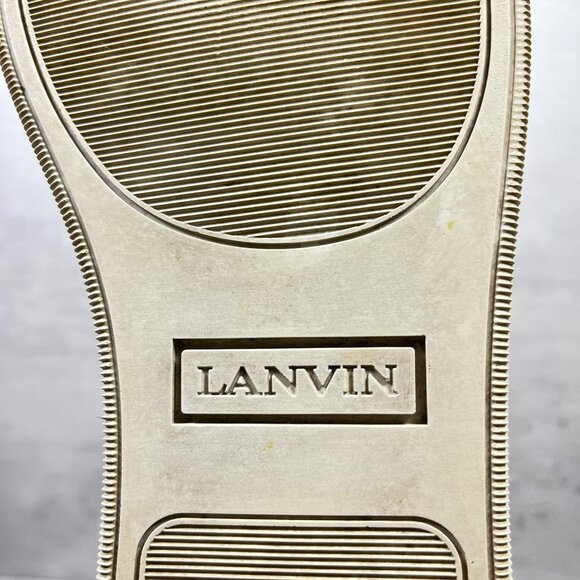 Lanvin Canvas Lace Up Sneakers - Men's Size UK 7 / US 8 - Black - Picture 11 of 14